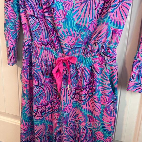 Lilly Pulitzer Pink and Blue Jumpsuit - Picture 3 of 6